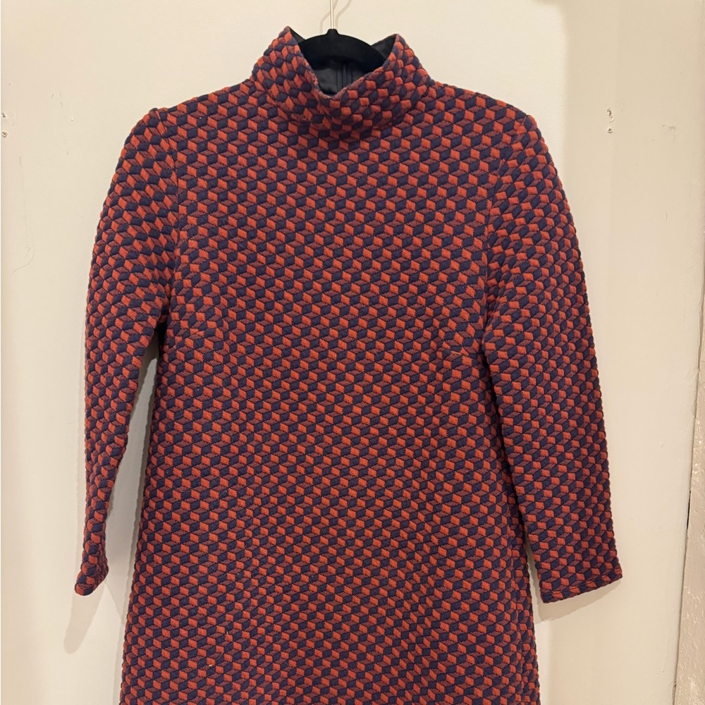 Tuckernuck geometric turtleneck dress